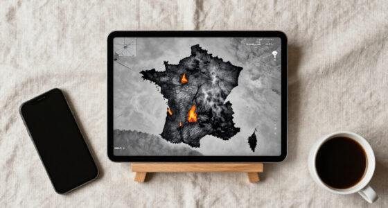 Satellite Image Of Wildfires In France