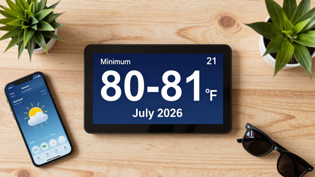 Will The Minimum Temperature Be 80-81° On Jul 21, 2026?