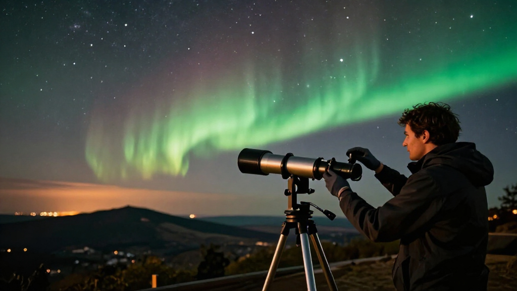 APOD: 2026 October 14 – Mars And The Beehive Under An Aurora
