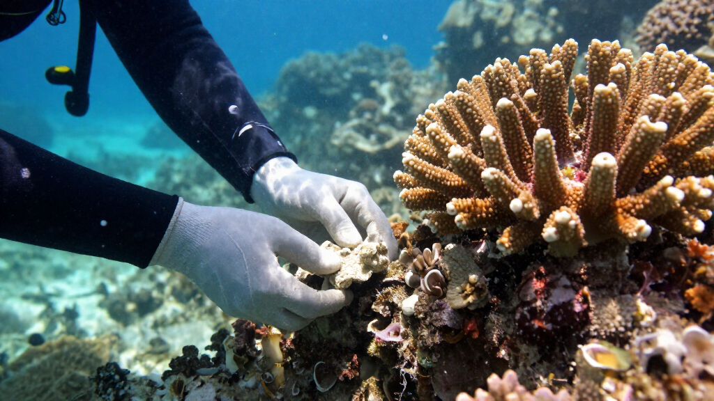 Bleached Corals Thrive Within Days When Touching Healthy Neighbour